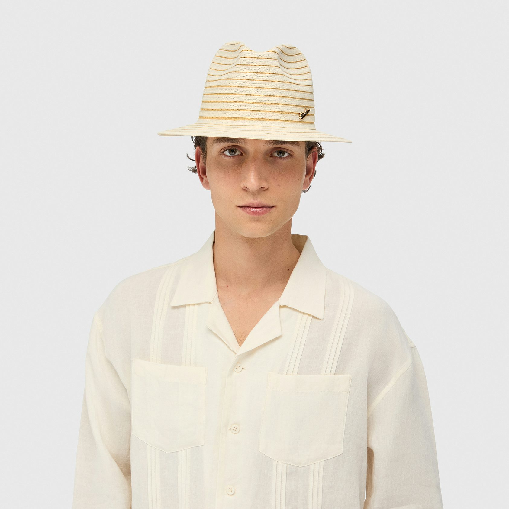 Leo Braided Papier Medium Brim - Man | Borsalino Official